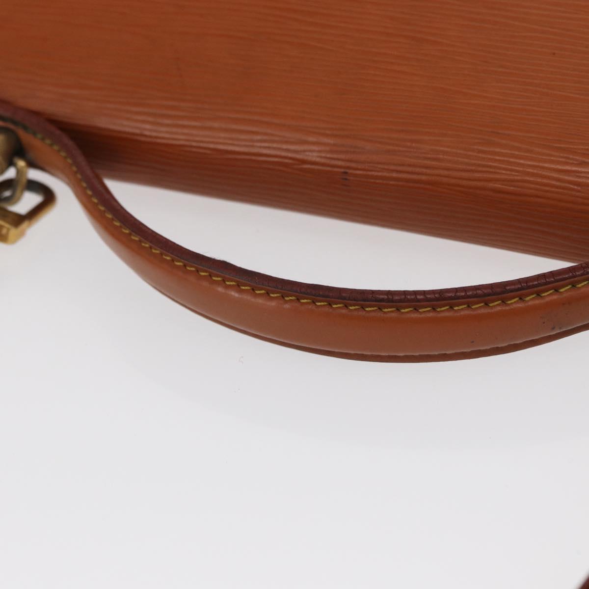 LOUIS VUITTON Epi Porte Documents Bandouliere Zipangu Gold M54468 LV Auth 168237