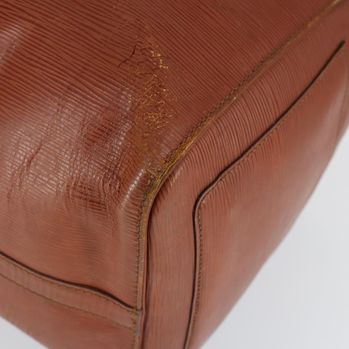 LOUIS VUITTON Epi Keepall 50 Boston Bag Brown M42968 LV Auth 168240
