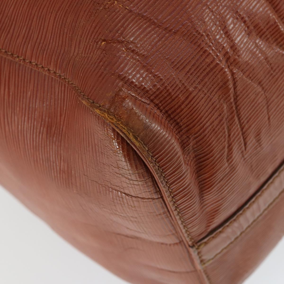 LOUIS VUITTON Epi Keepall 50 Boston Bag Brown M42968 LV Auth 168240