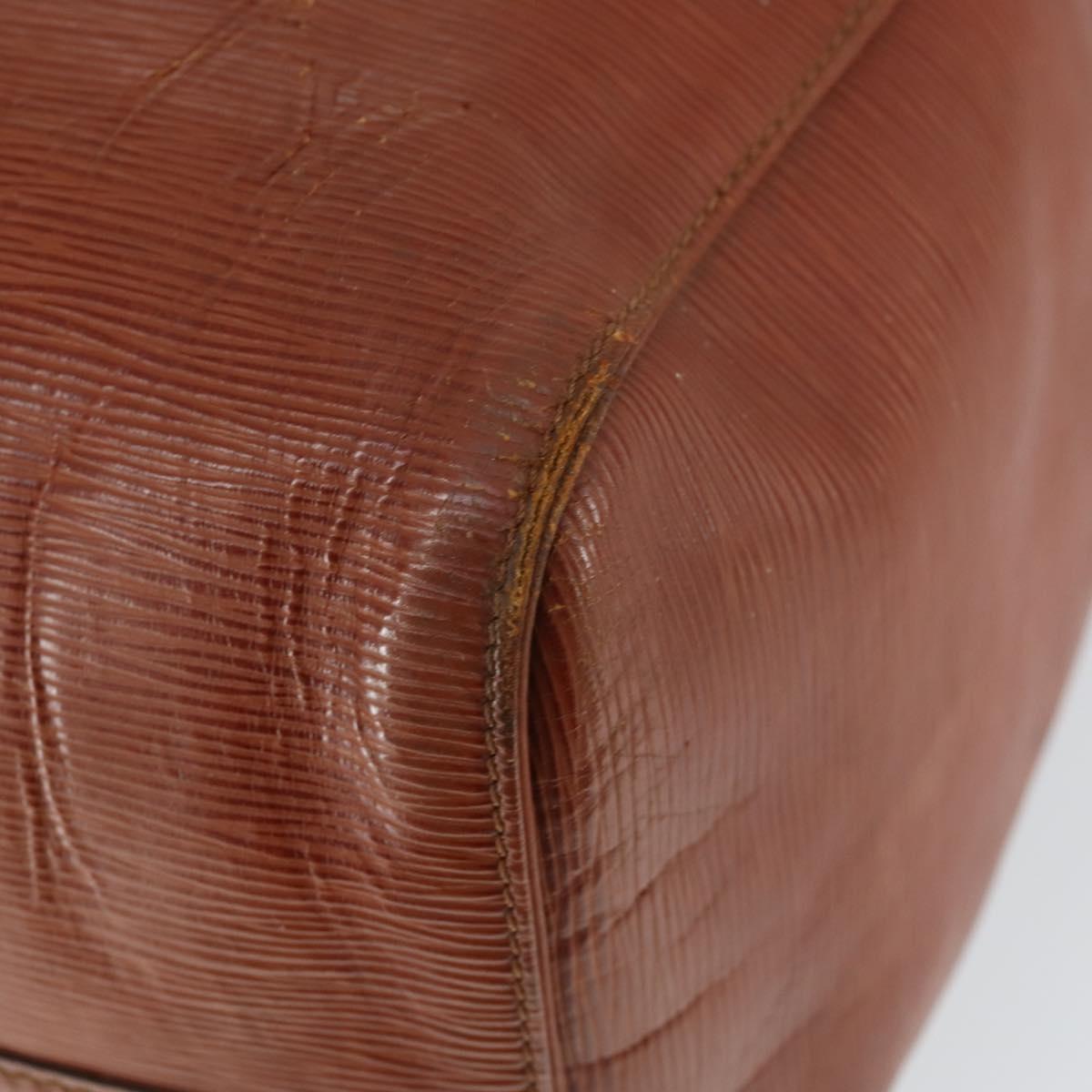 LOUIS VUITTON Epi Keepall 50 Boston Bag Brown M42968 LV Auth 168240