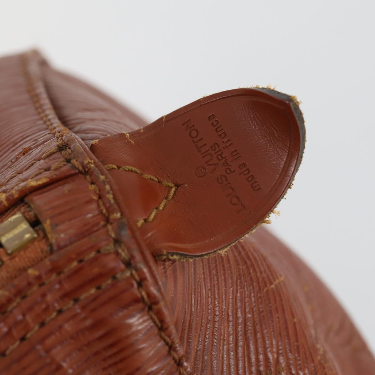 LOUIS VUITTON Epi Keepall 50 Boston Bag Brown M42968 LV Auth 168240