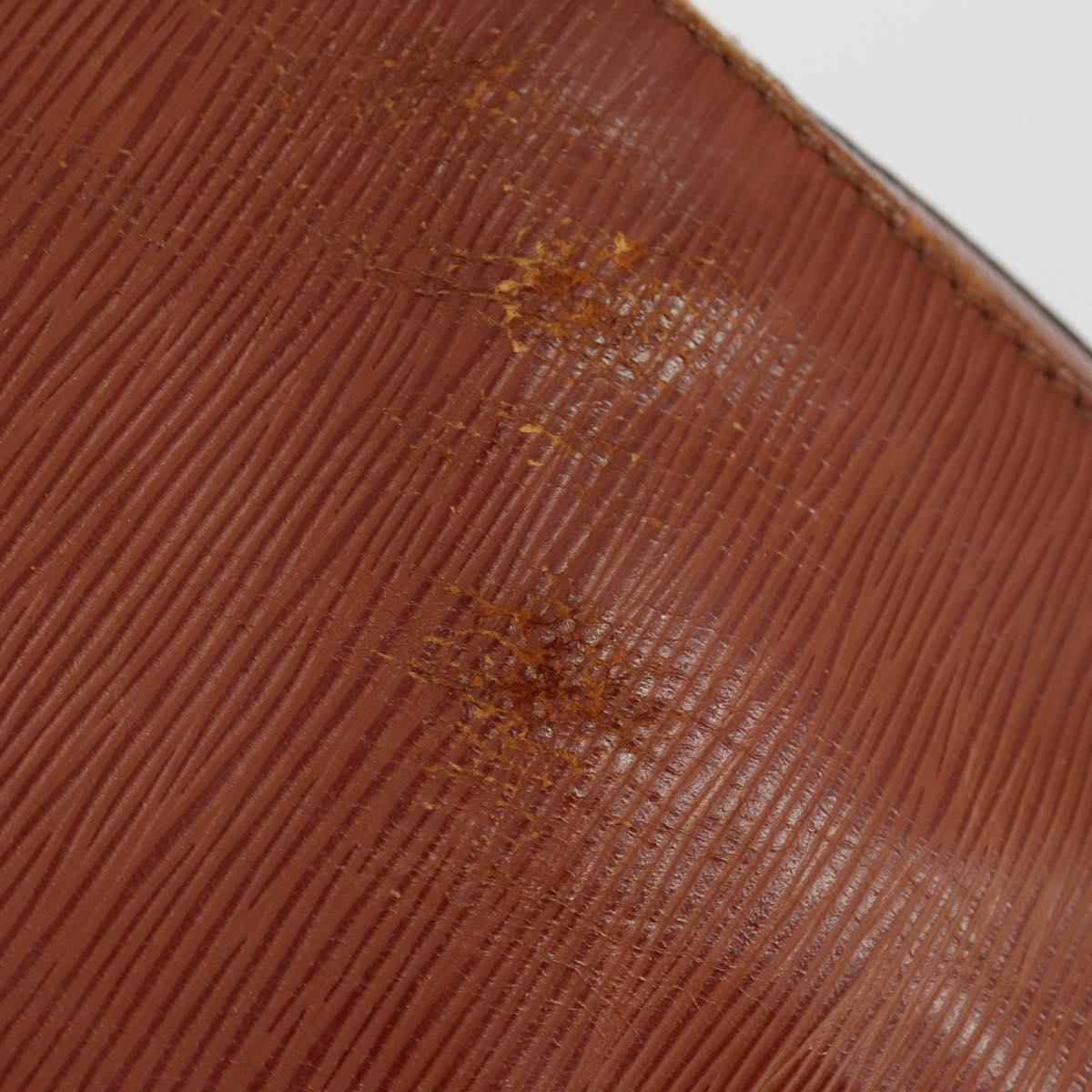 LOUIS VUITTON Epi Keepall 50 Boston Bag Brown M42968 LV Auth 168240