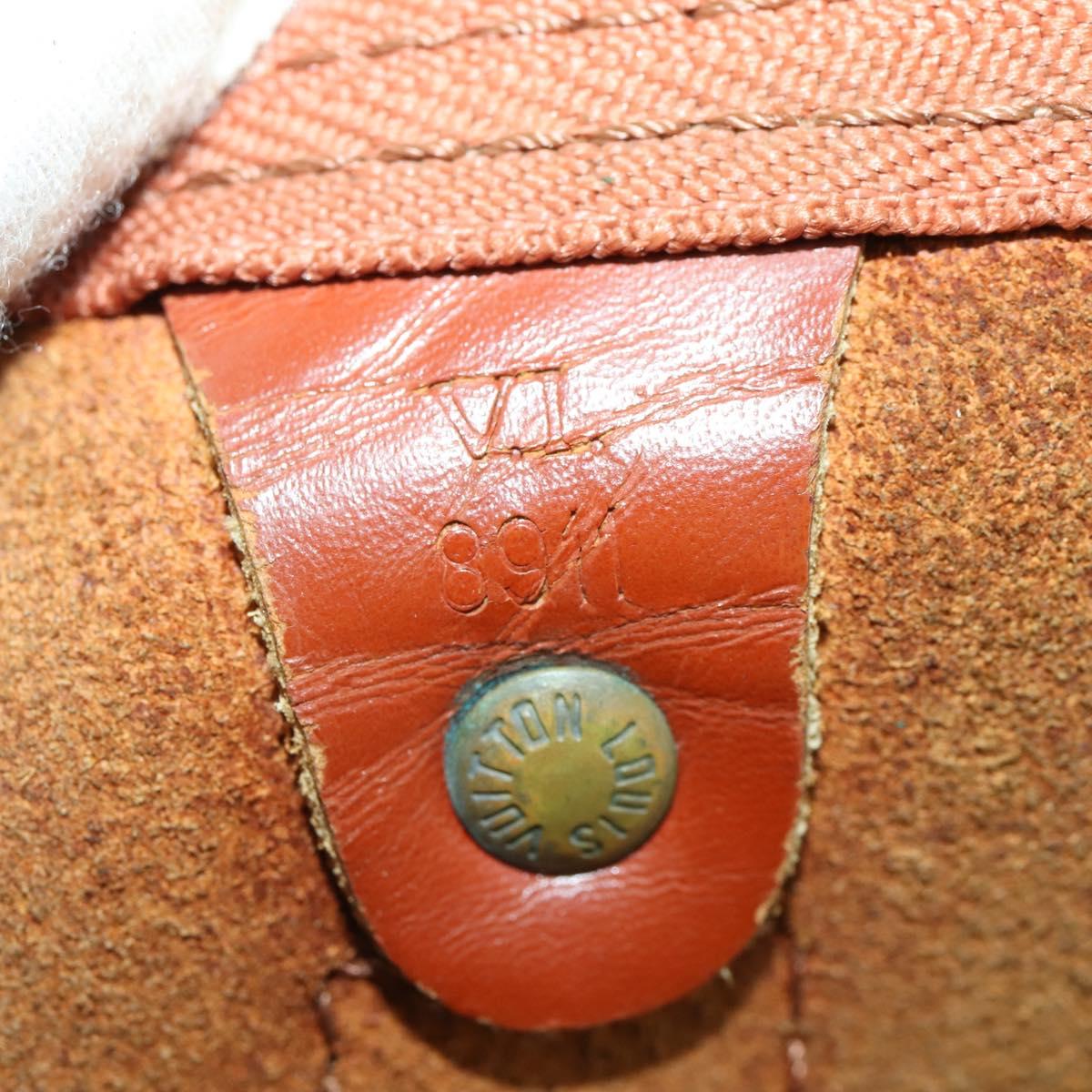 LOUIS VUITTON Epi Keepall 50 Boston Bag Brown M42968 LV Auth 168240