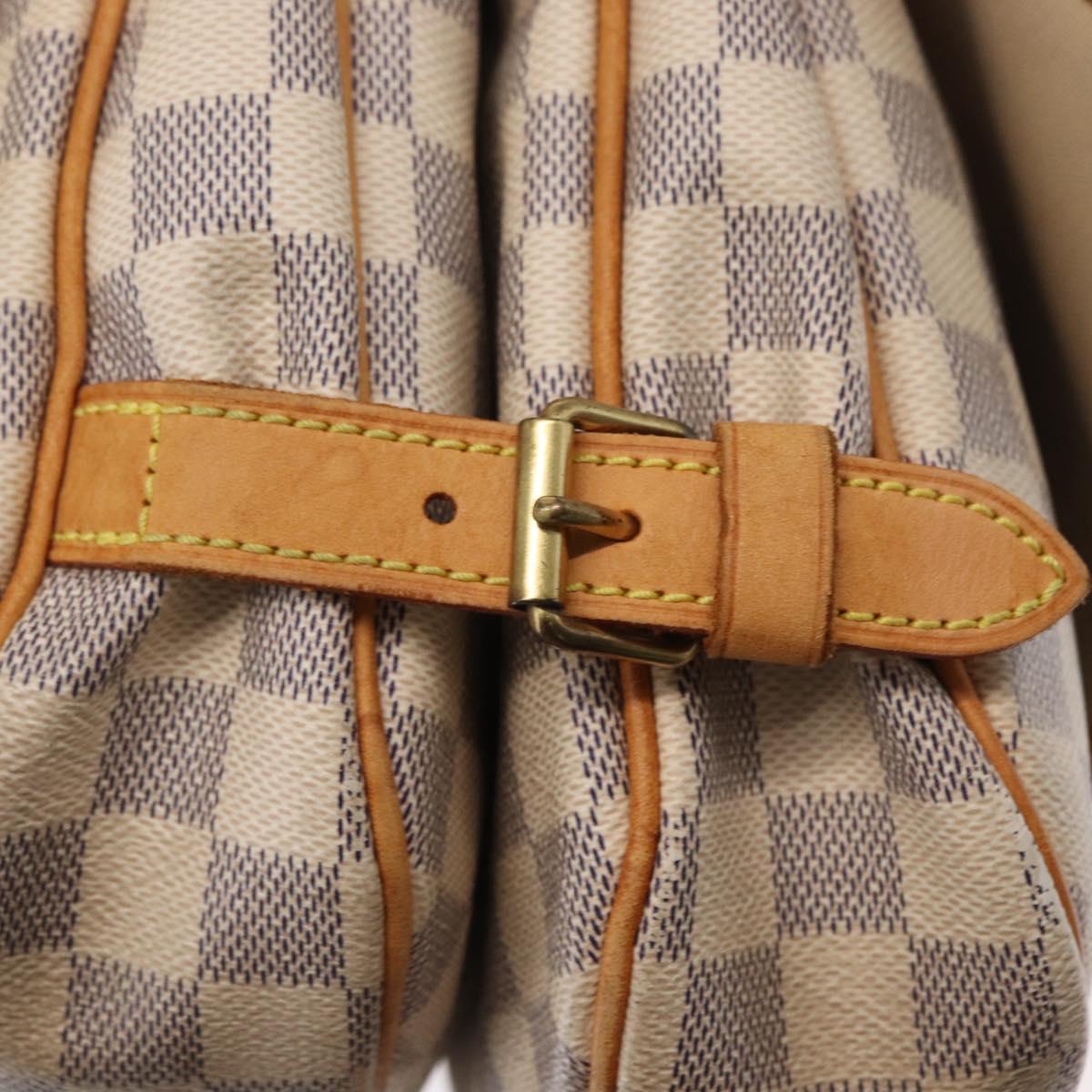 LOUIS VUITTON Damier Azur Saumur 30 Shoulder Bag SPO N48202 LV Auth 168246
