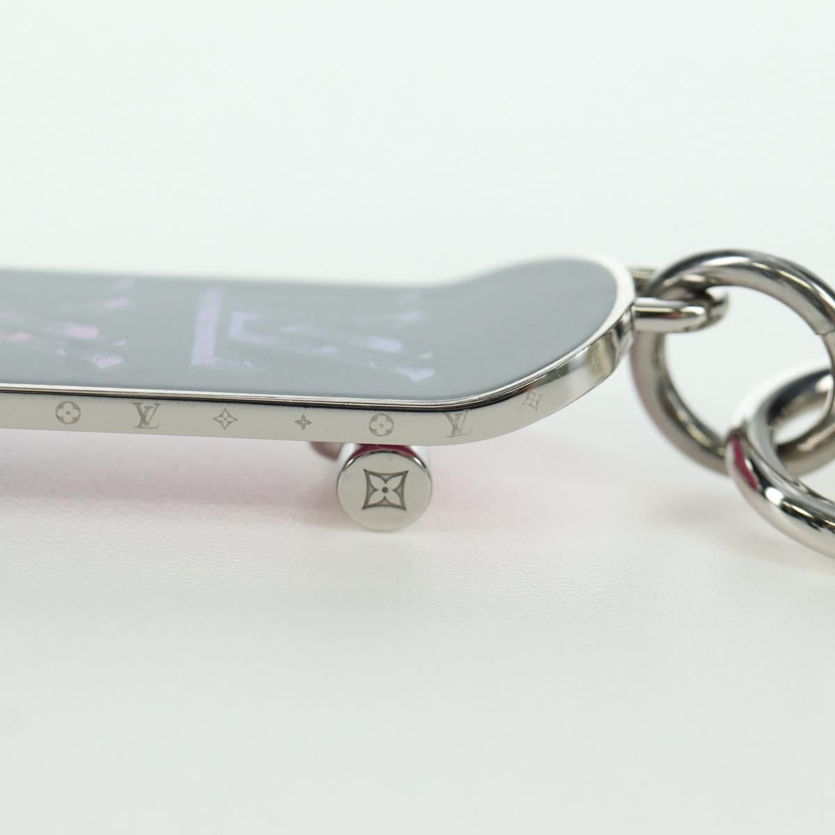 LOUIS VUITTON Bijoux Sac Skate Board Charm metal Silver tone MP3269 Auth 168252M