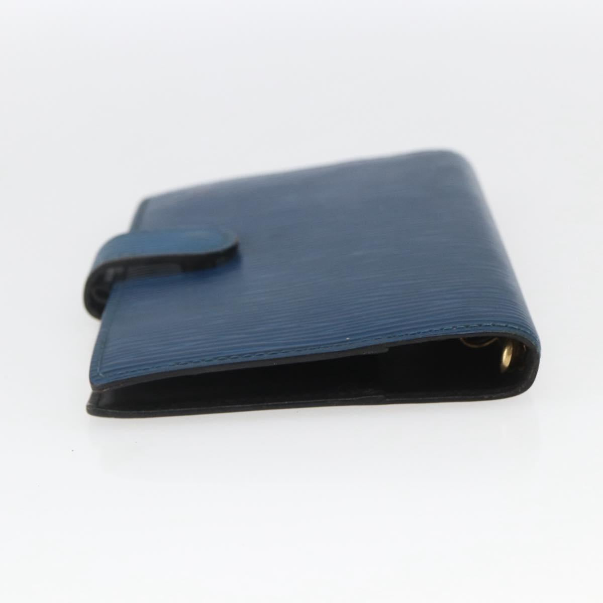 LOUIS VUITTON Epi Agenda PM Day Planner Cover Blue R20055 LV Auth 168266