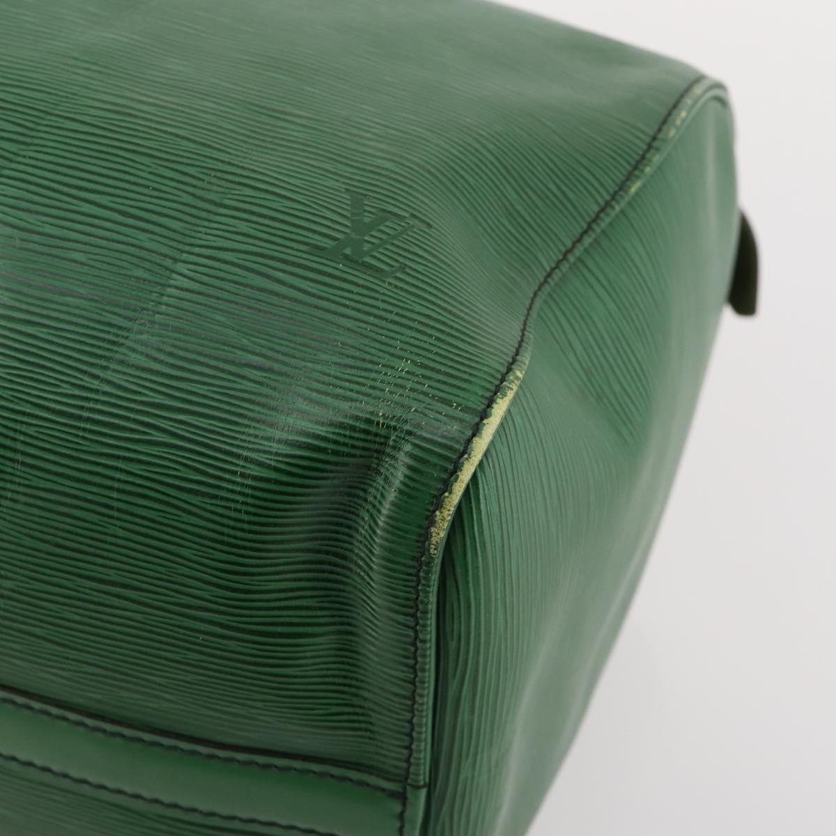 LOUIS VUITTON Epi Keepall 45 Boston Bag Green M42974 LV Auth 168281