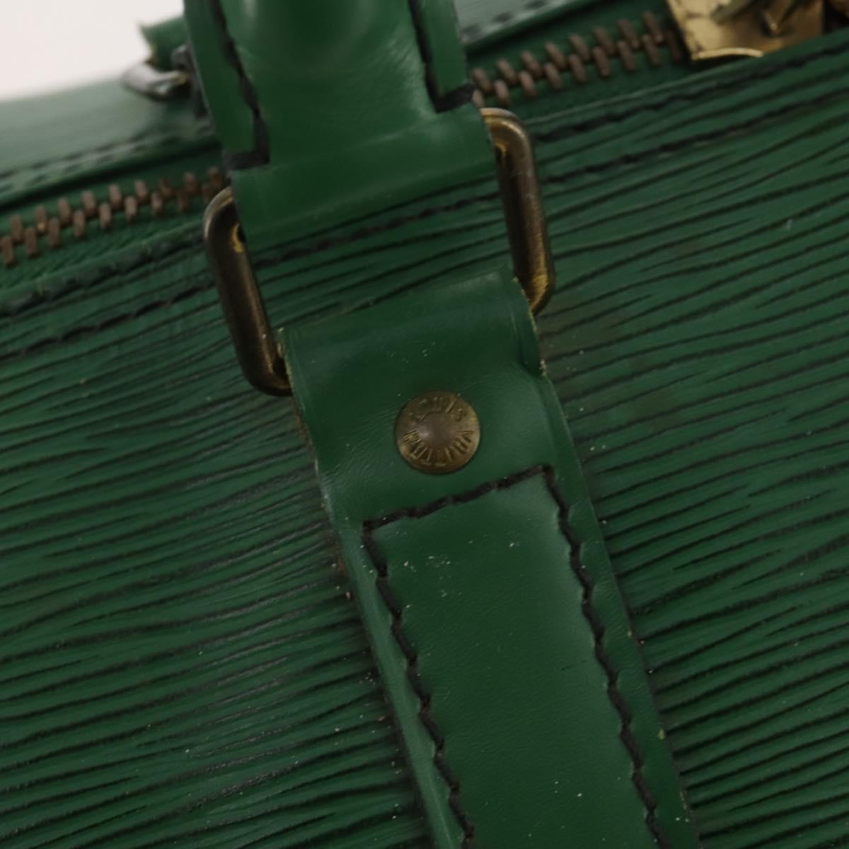 LOUIS VUITTON Epi Keepall 45 Boston Bag Green M42974 LV Auth 168281