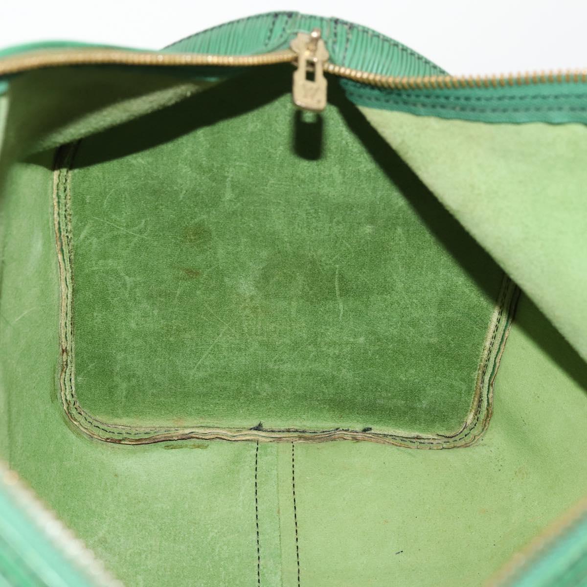 LOUIS VUITTON Epi Keepall 45 Boston Bag Green M42974 LV Auth 168281