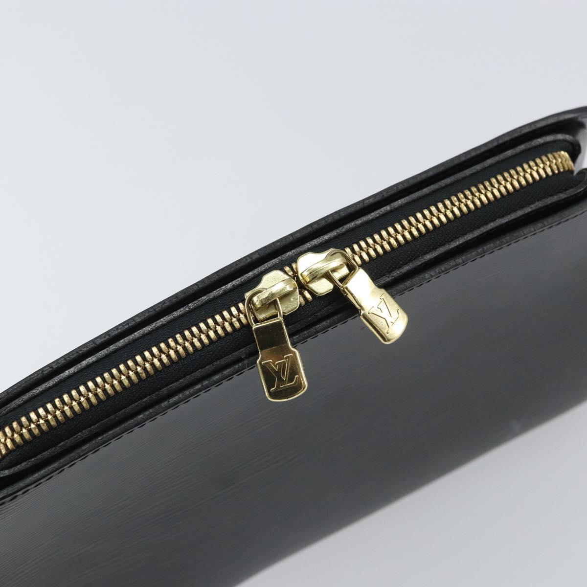 LOUIS VUITTON Epi Dauphine GM Cosmetic Pouch Black M48432 LV Auth 168282