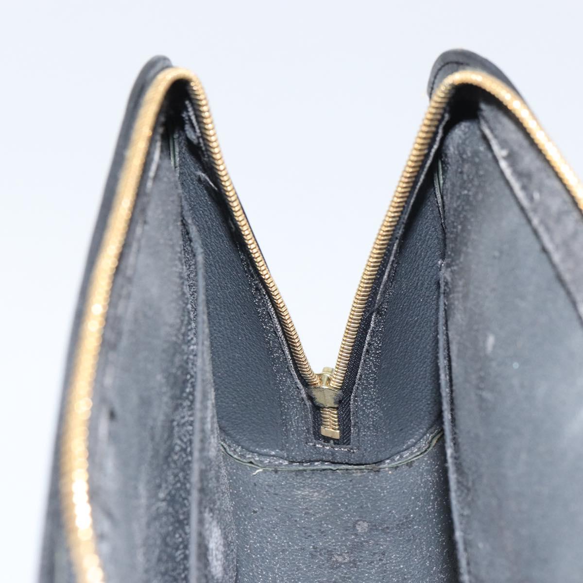 LOUIS VUITTON Epi Dauphine GM Cosmetic Pouch Black M48432 LV Auth 168282