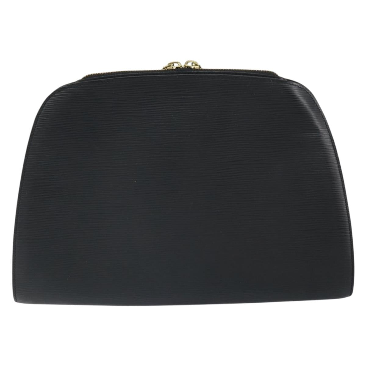 LOUIS VUITTON Epi Dauphine GM Cosmetic Pouch Black M48432 LV Auth 168282
