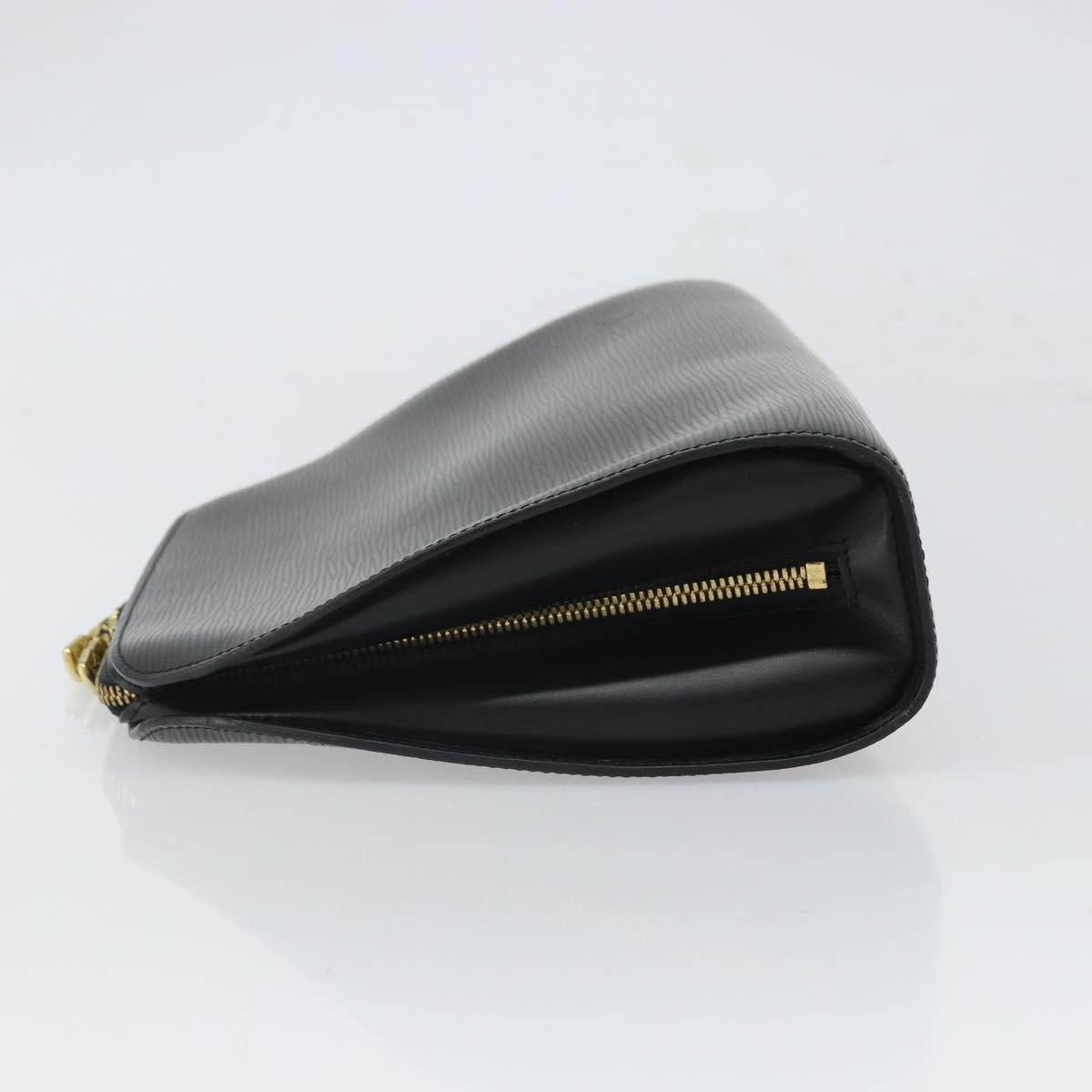 LOUIS VUITTON Epi Dauphine GM Cosmetic Pouch Black M48432 LV Auth 168282