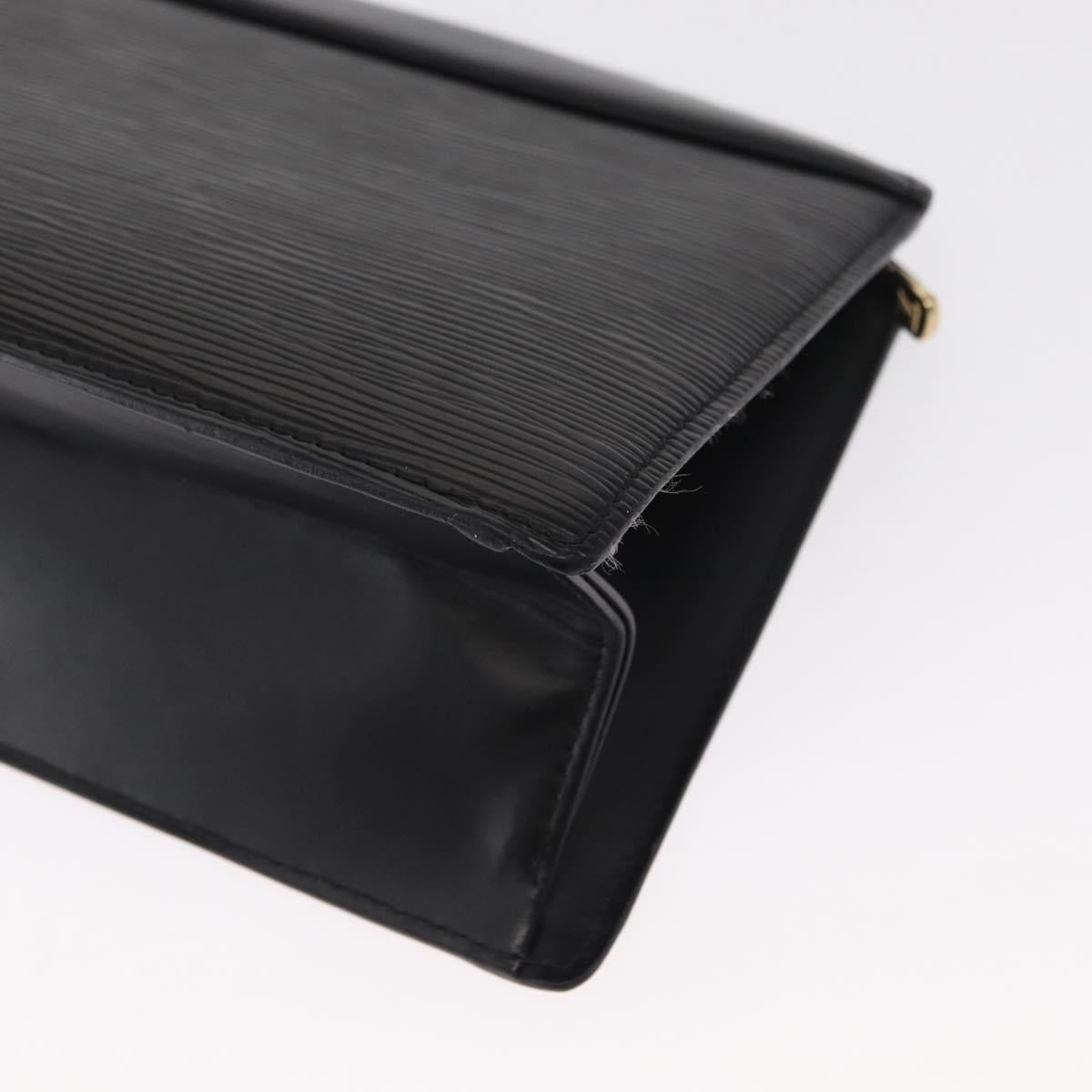 LOUIS VUITTON Epi Trousse Crete Pouch Black M48402 LV Auth 168283