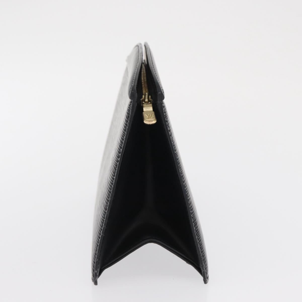 LOUIS VUITTON Epi Trousse Crete Pouch Black M48402 LV Auth 168283