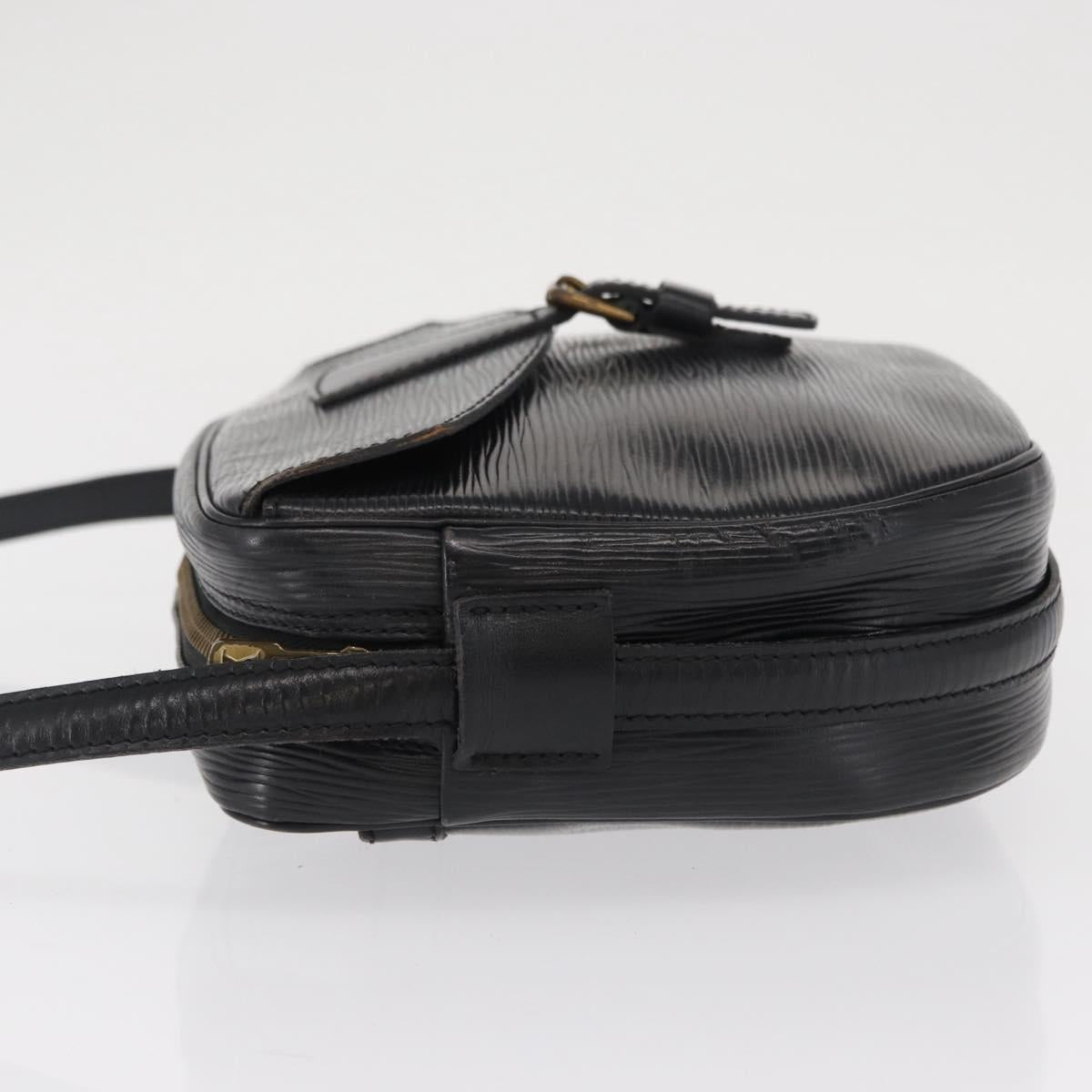 LOUIS VUITTON Epi Jeune Fille MM Shoulder Bag Black M52152 LV Auth 168284