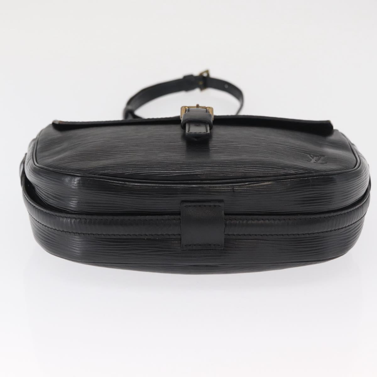 LOUIS VUITTON Epi Jeune Fille MM Shoulder Bag Black M52152 LV Auth 168284