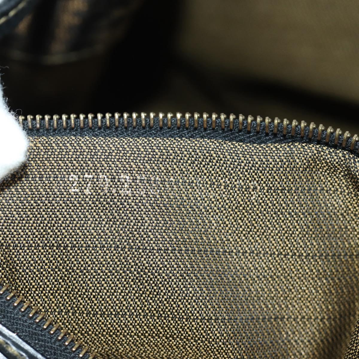 FENDI Zucca Canvas Backpack Brown Gold black Auth 168310SAV