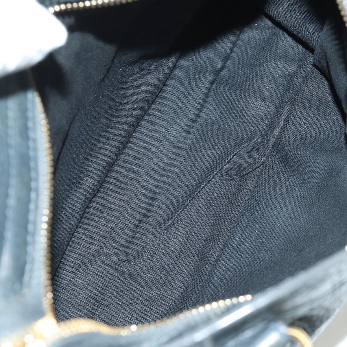 BALENCIAGA Classic Mini City Bag Leather 2way Navy Gold 309544 Auth 168313SAV