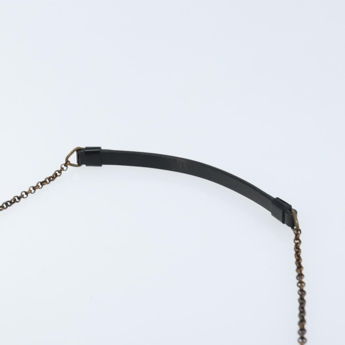 Christian Dior Chain Shoulder Bag Satin Beige Auth 168326A