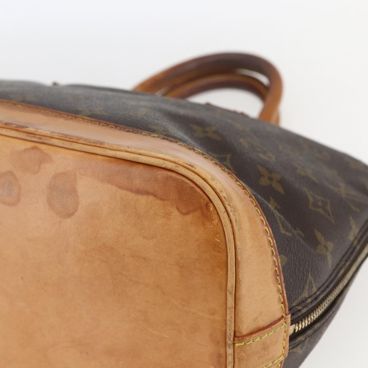LOUIS VUITTON Monogram Alma Hand Bag M51130 LV Auth 168340