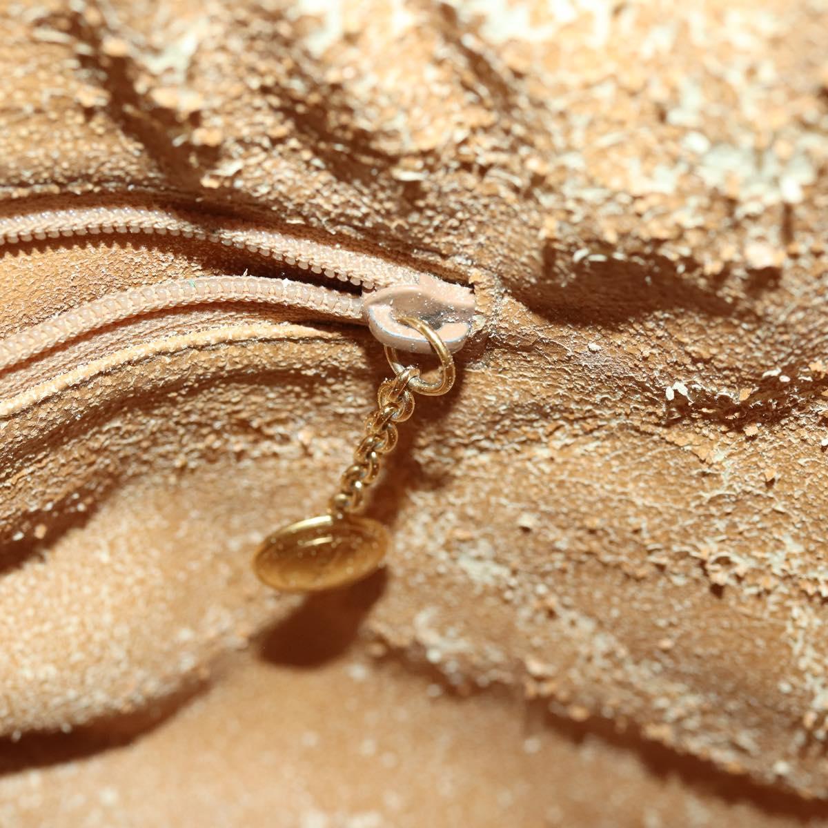 GUCCI Bamboo Hand Bag Suede 2way Brown Gold 001 3444 1638 Auth 168351