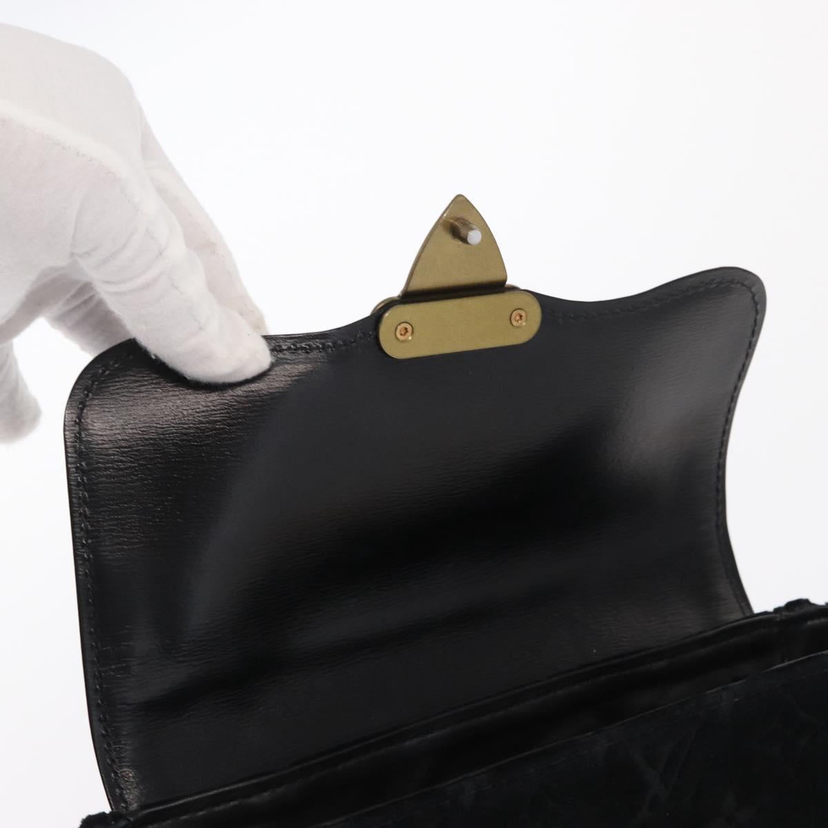 LOUIS VUITTON Monogram Velours Irvine Hand Bag Black M92733 LV Auth 168356SAV