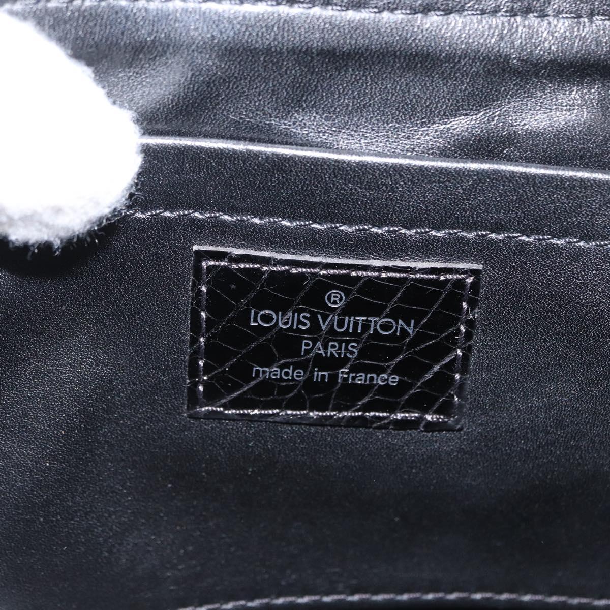 LOUIS VUITTON Monogram Velours Irvine Hand Bag Black M92733 LV Auth 168356SAV