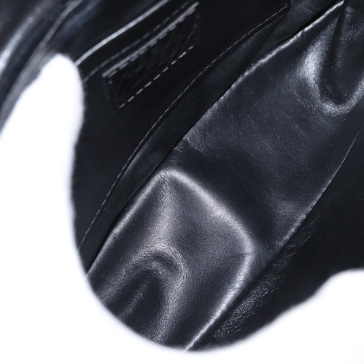 LOUIS VUITTON Monogram Velours Irvine Hand Bag Black M92733 LV Auth 168356SAV