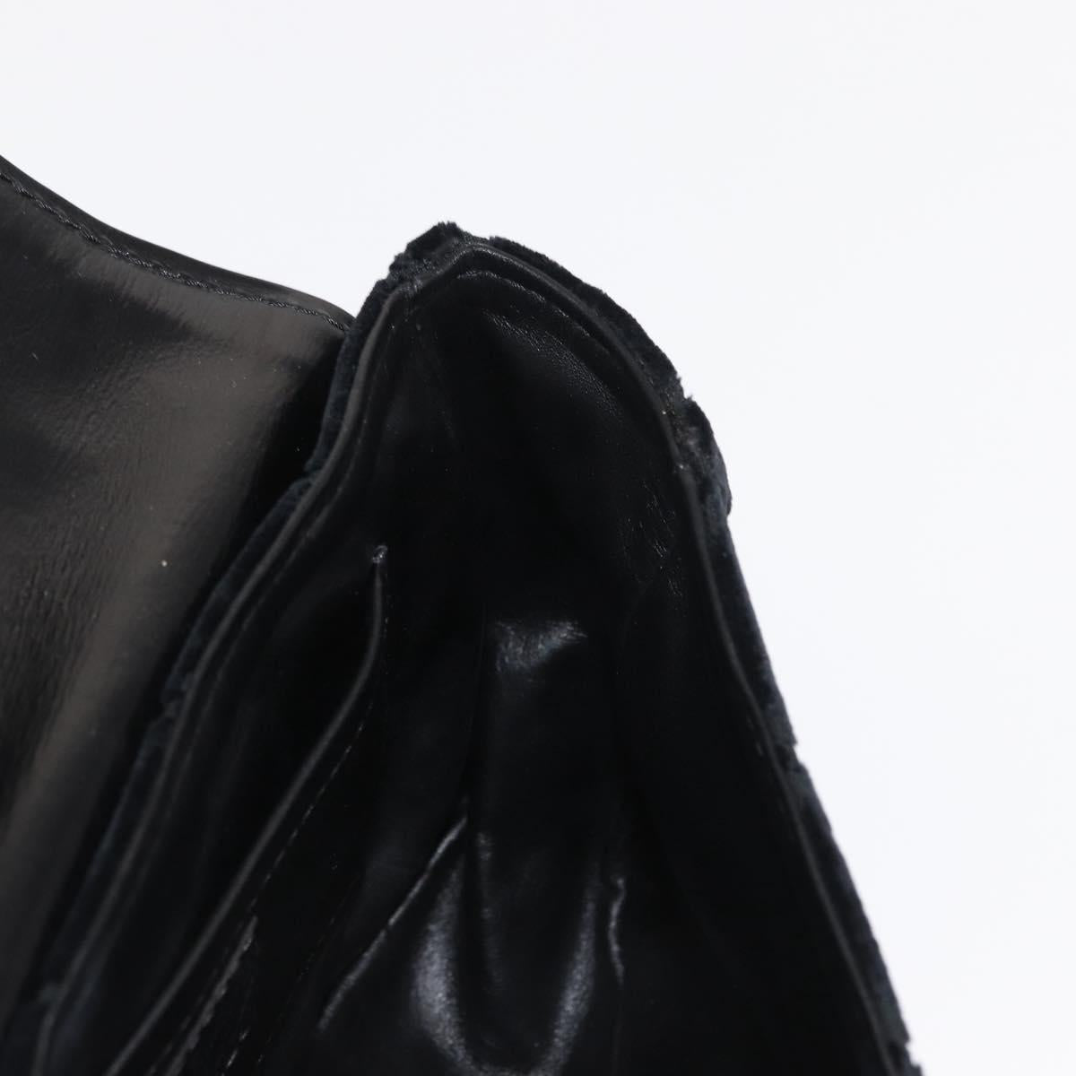 LOUIS VUITTON Monogram Velours Irvine Hand Bag Black M92733 LV Auth 168356SAV