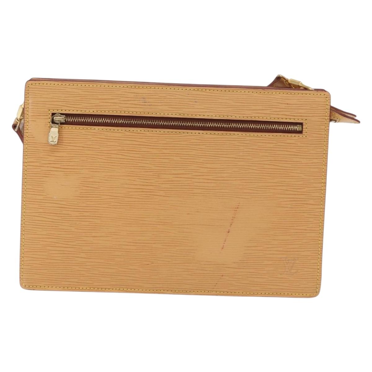 LOUIS VUITTON Epi Angian Shoulder Bag Beige M52116 LV Auth 168364