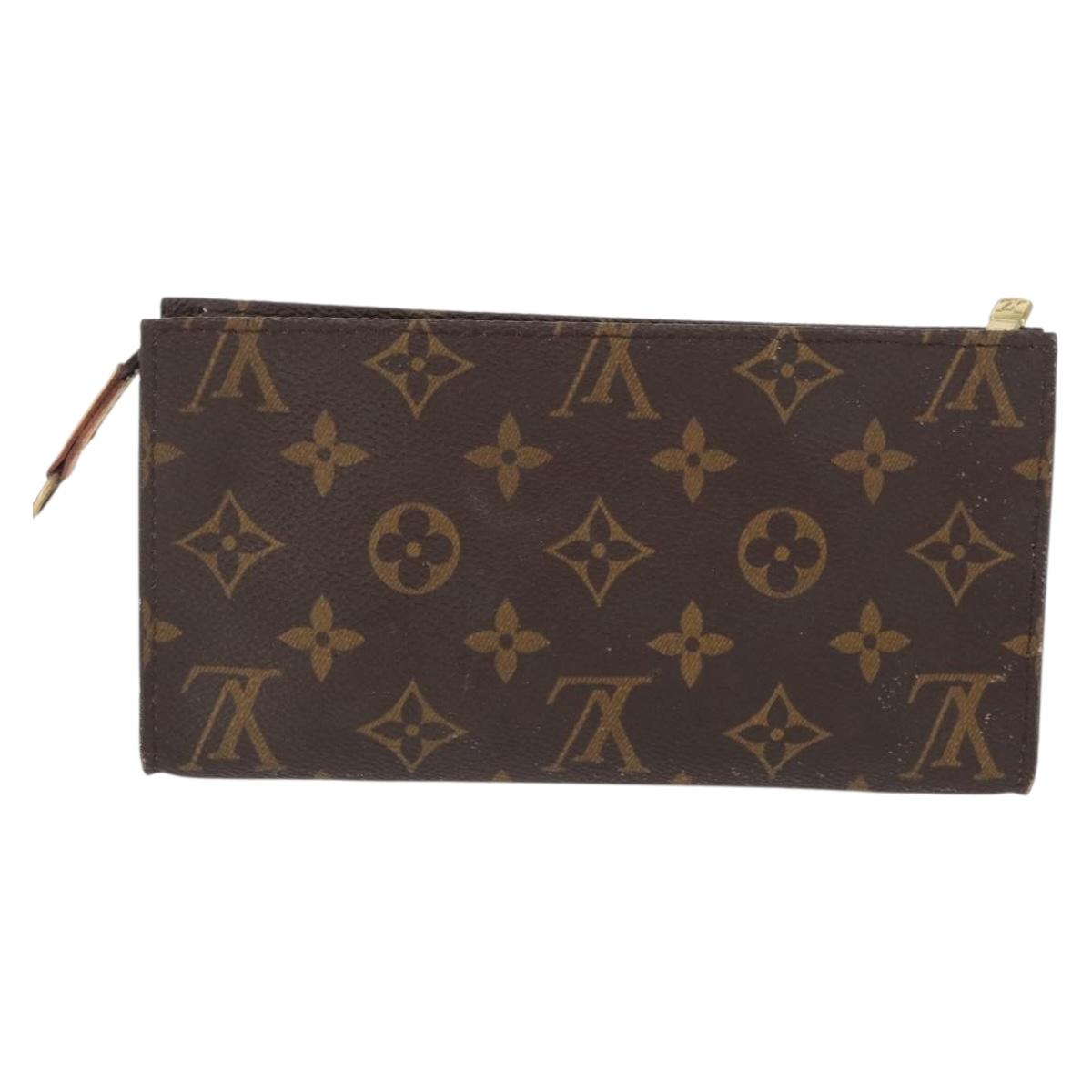 LOUIS VUITTON Monogram Bucket GM Accessory Pouch LV Auth 168367
