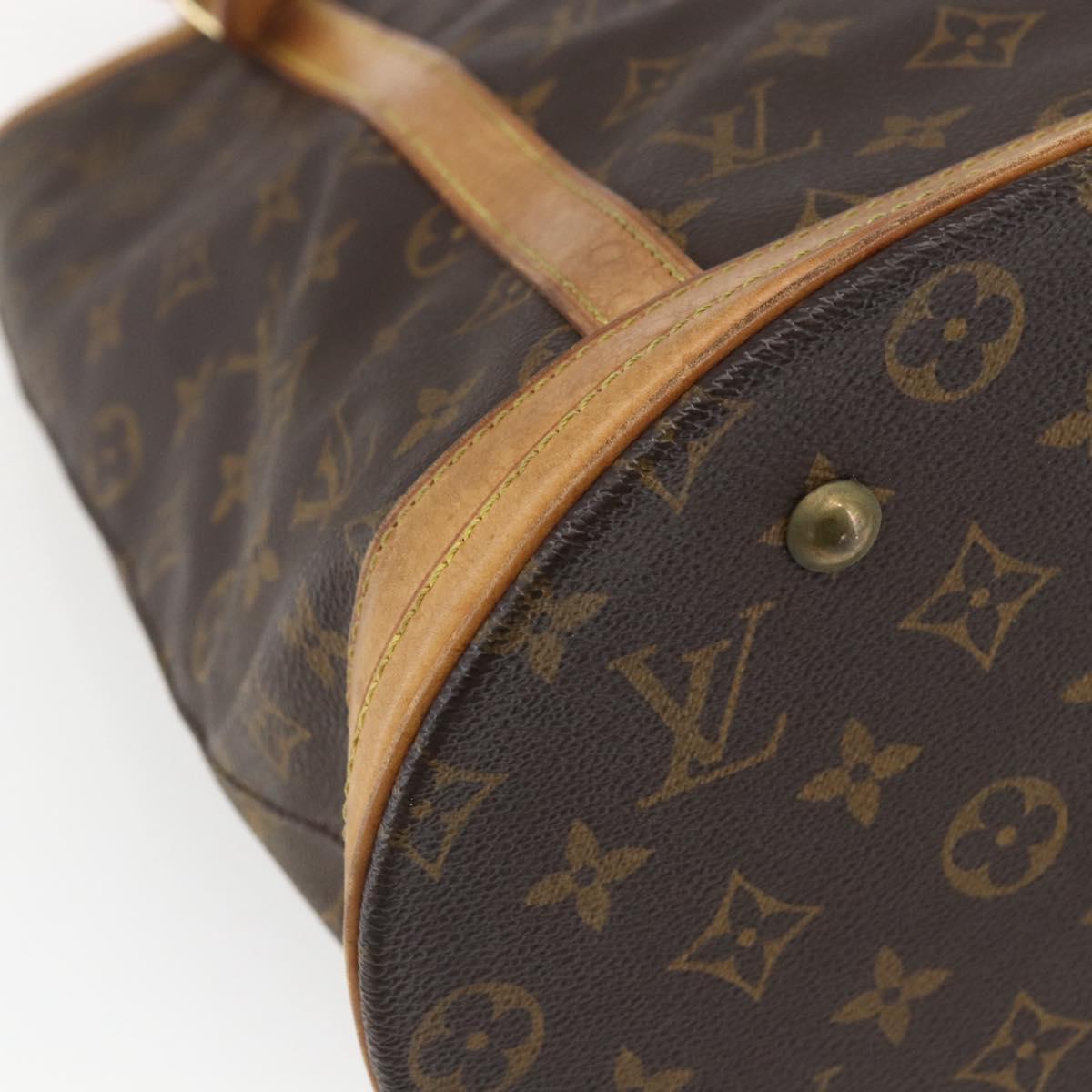 LOUIS VUITTON Monogram Bucket GM Shoulder Bag M42236 LV Auth 168368