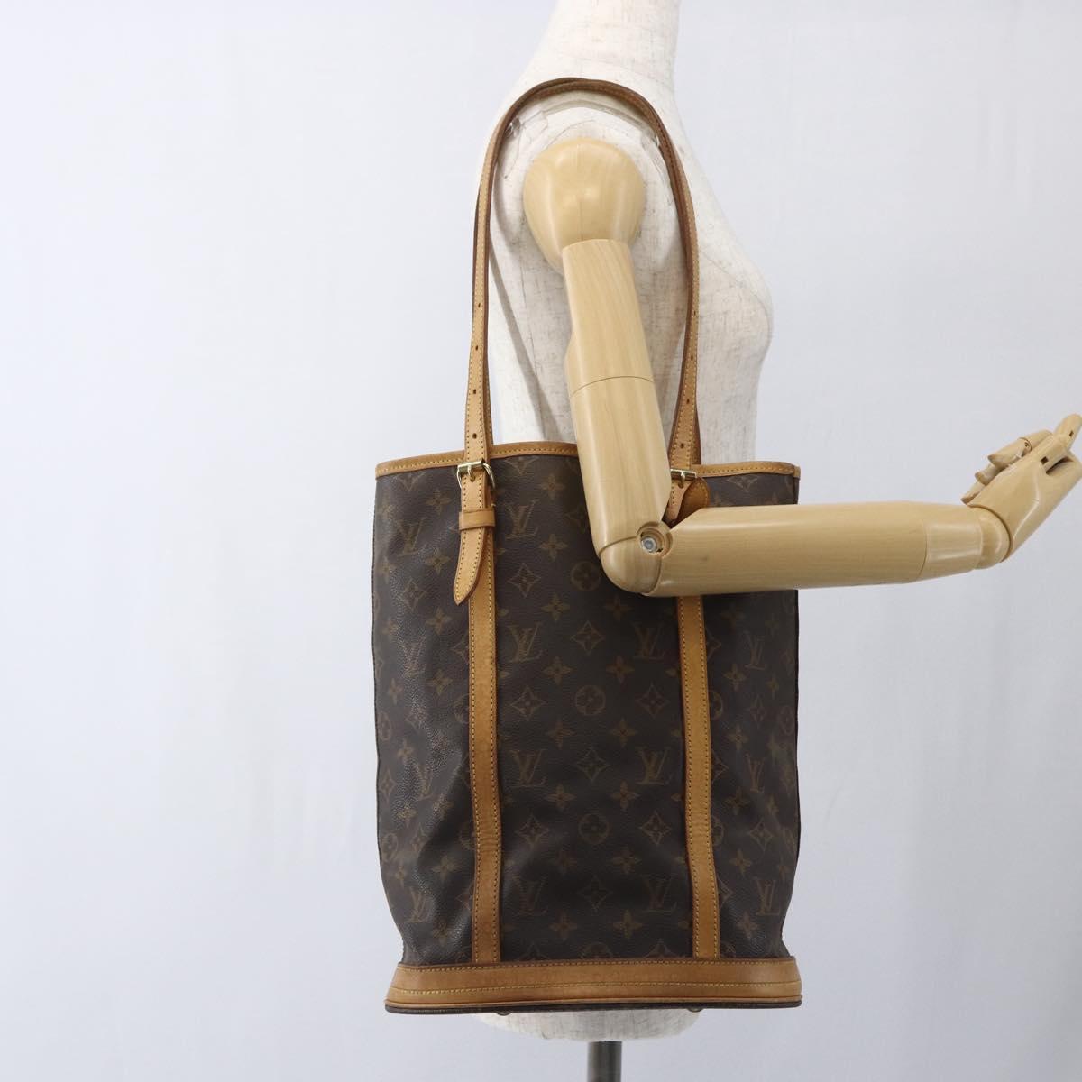 LOUIS VUITTON Monogram Bucket GM Shoulder Bag M42236 LV Auth 168368