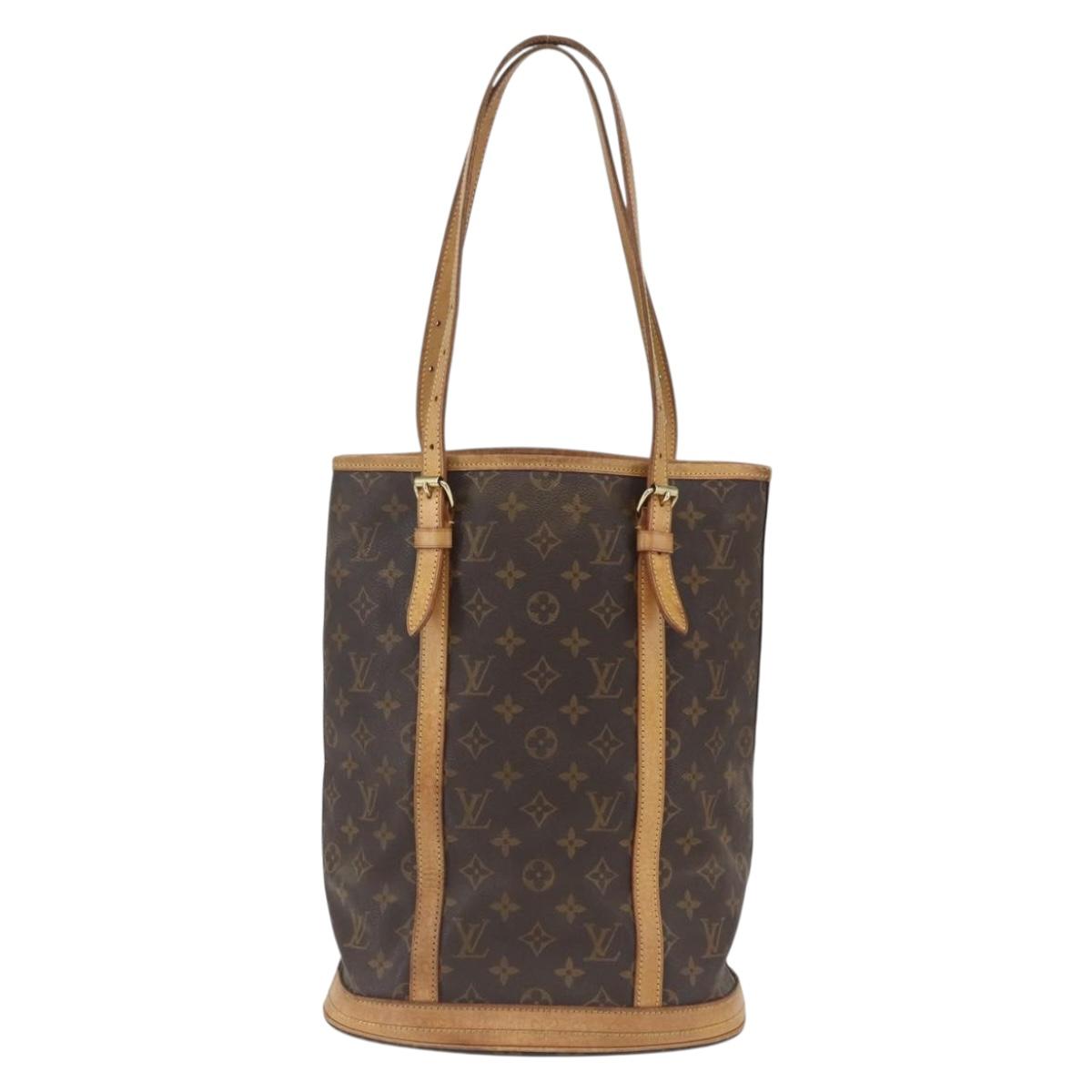 LOUIS VUITTON Monogram Bucket GM Shoulder Bag M42236 LV Auth 168368