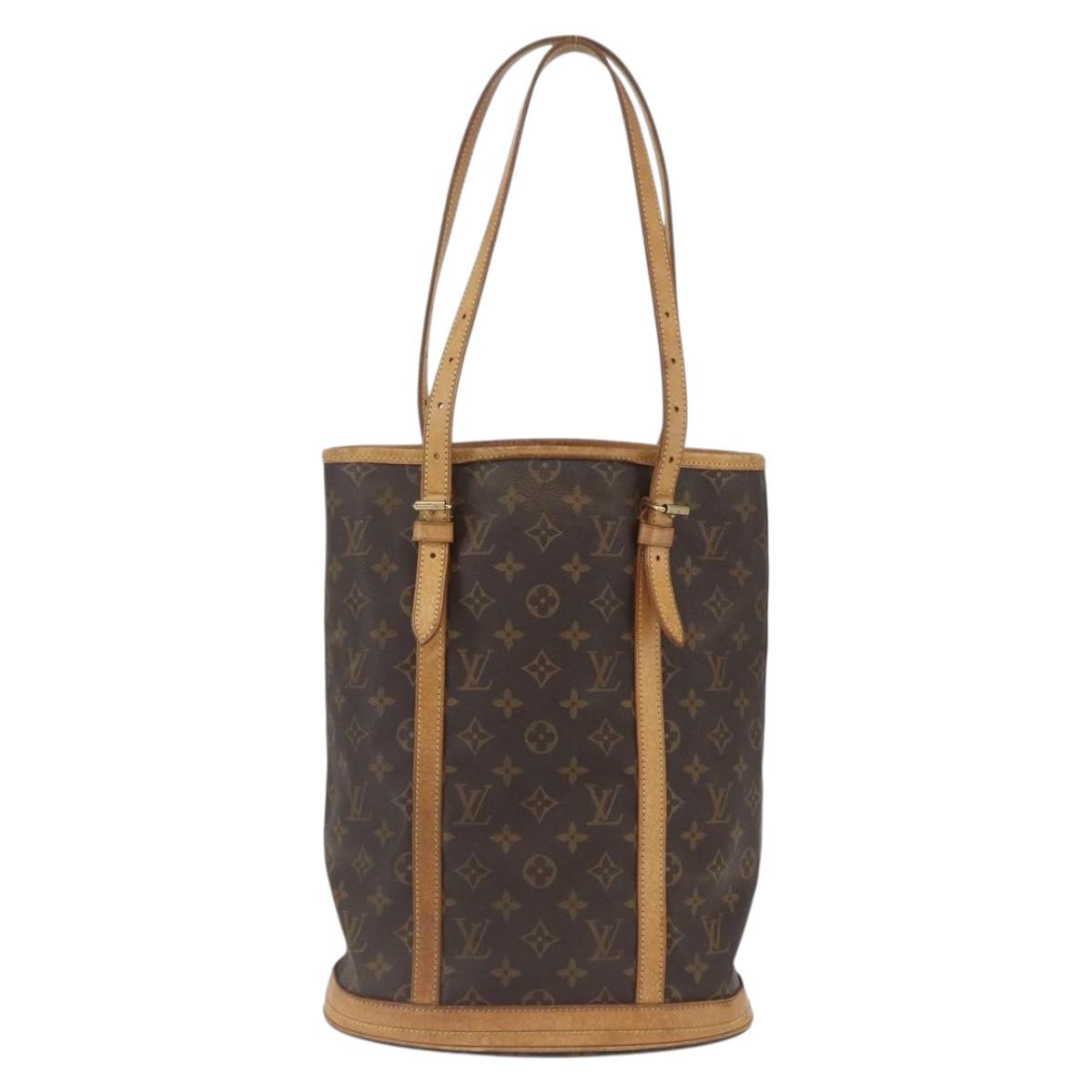 LOUIS VUITTON Monogram Bucket GM Shoulder Bag M42236 LV Auth 168368