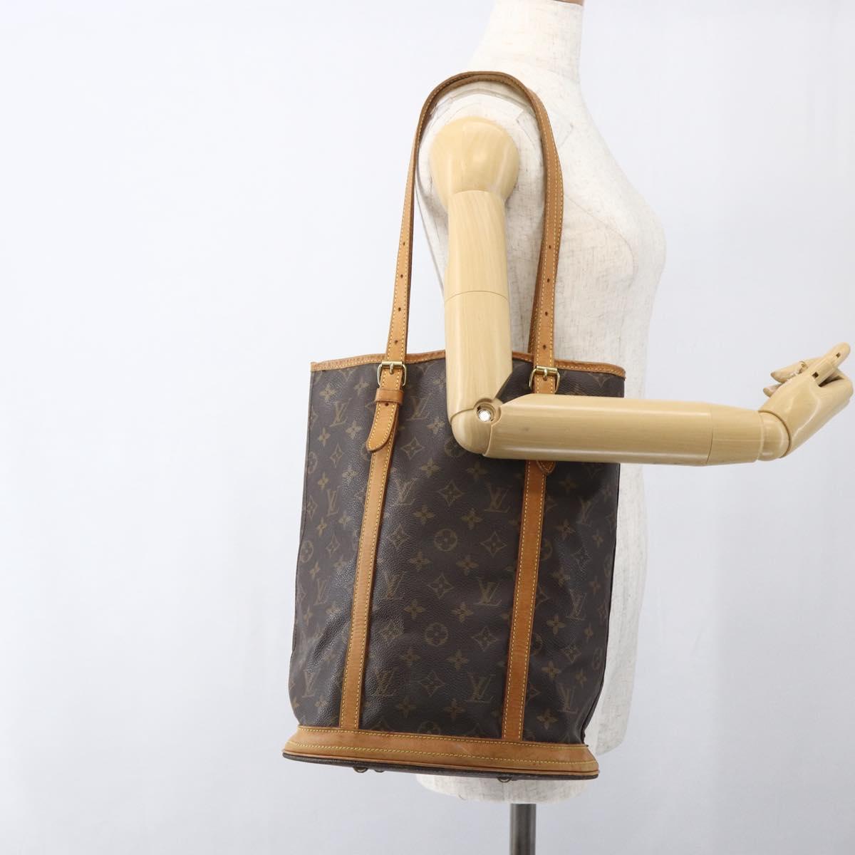 LOUIS VUITTON Monogram Bucket GM Shoulder Bag M42236 LV Auth 168384