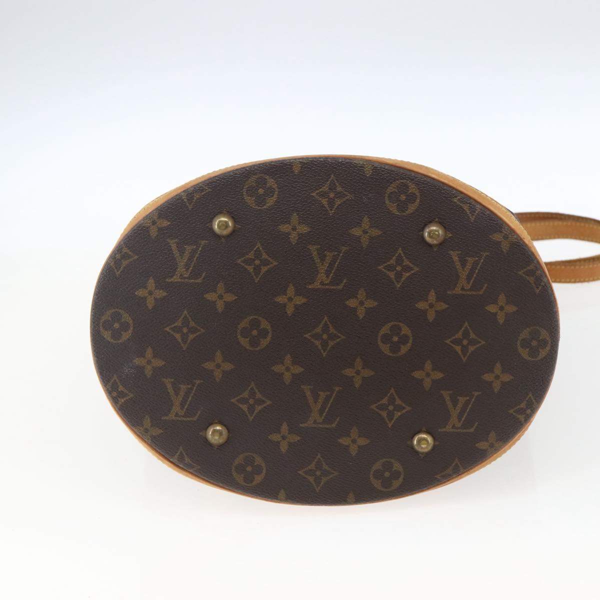 LOUIS VUITTON Monogram Bucket GM Shoulder Bag M42236 LV Auth 168384