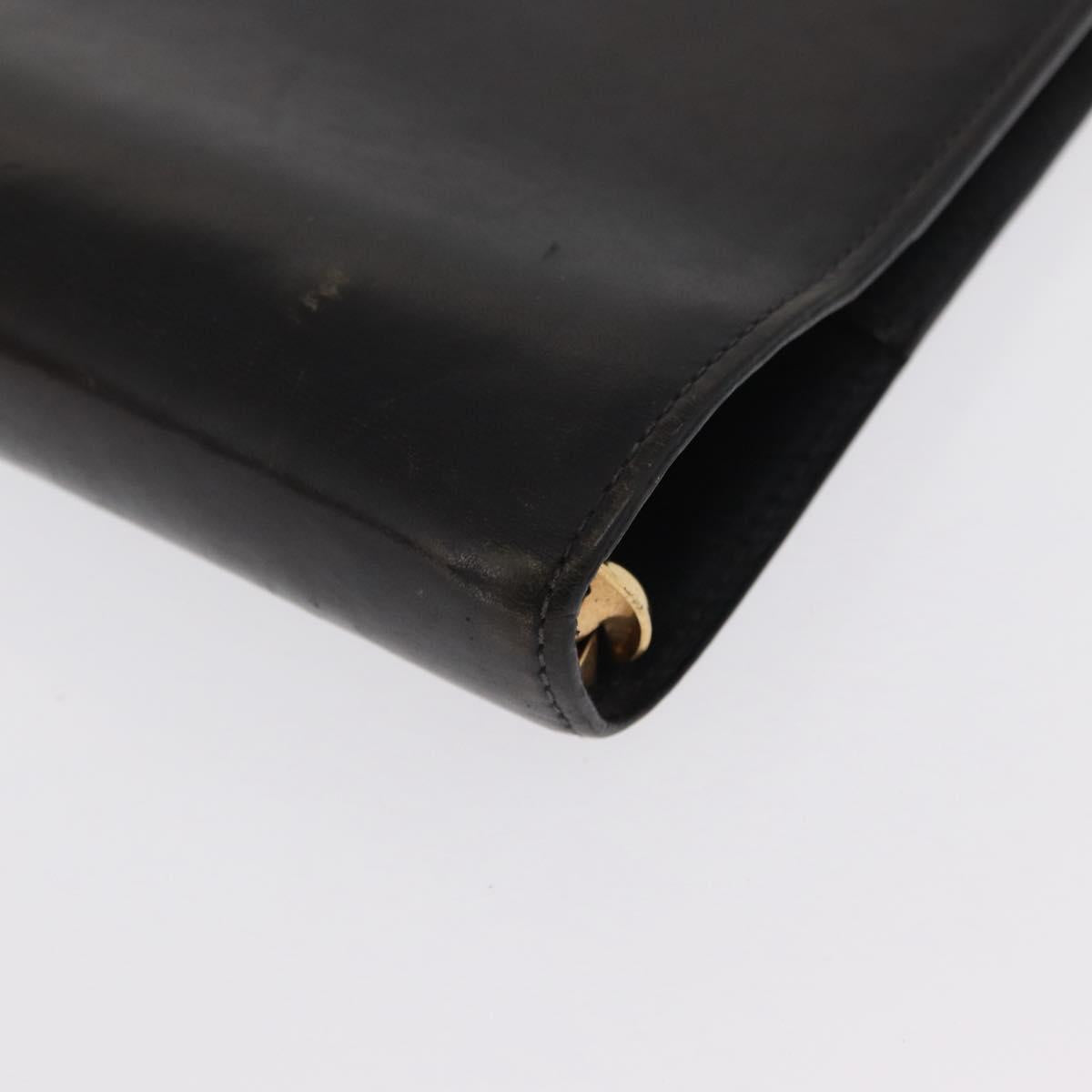 LOUIS VUITTON Nomad Agenda GM Day Planner Cover Black R20477 LV Auth 168386