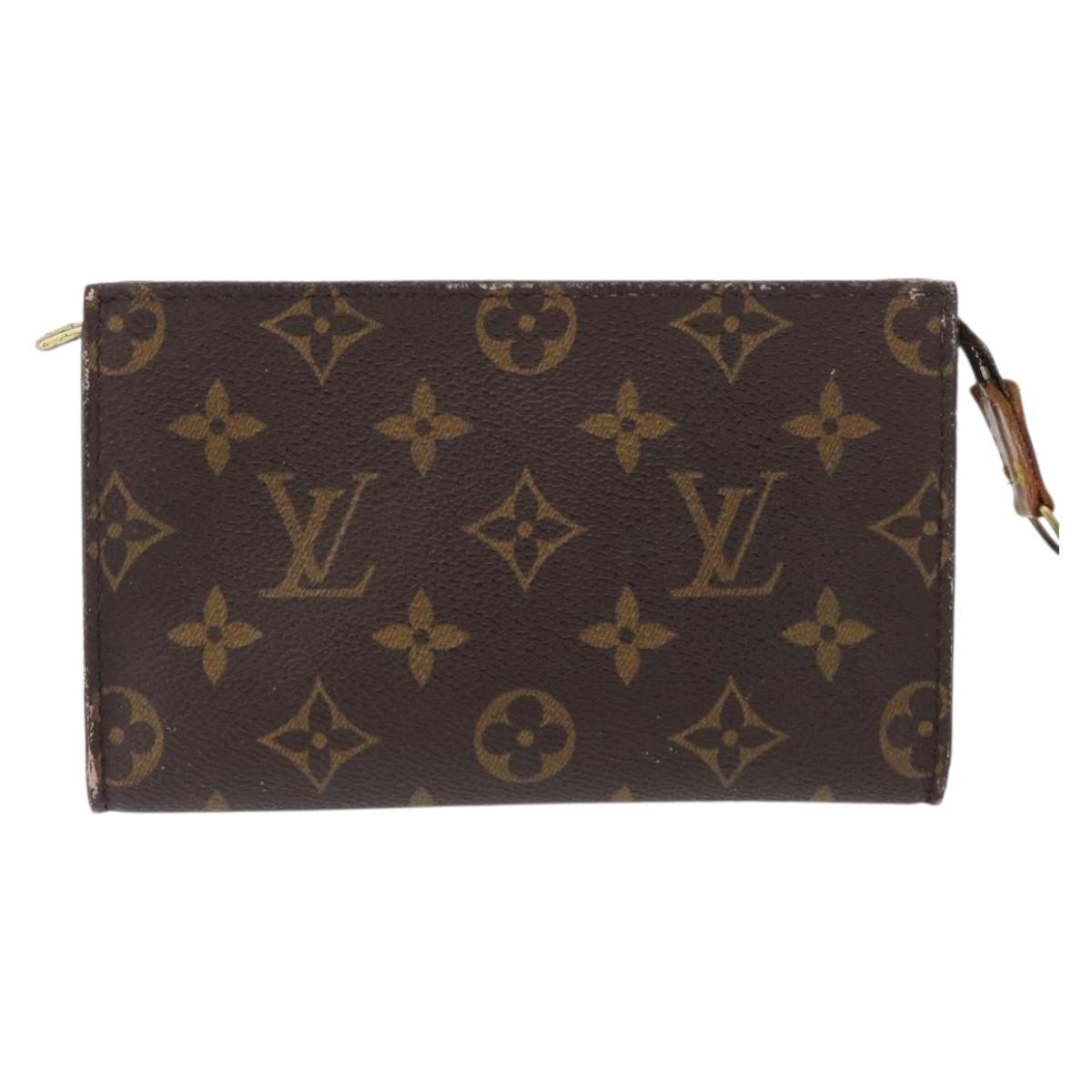 LOUIS VUITTON Monogram Bucket PM Accessory Pouch LV Auth 168392
