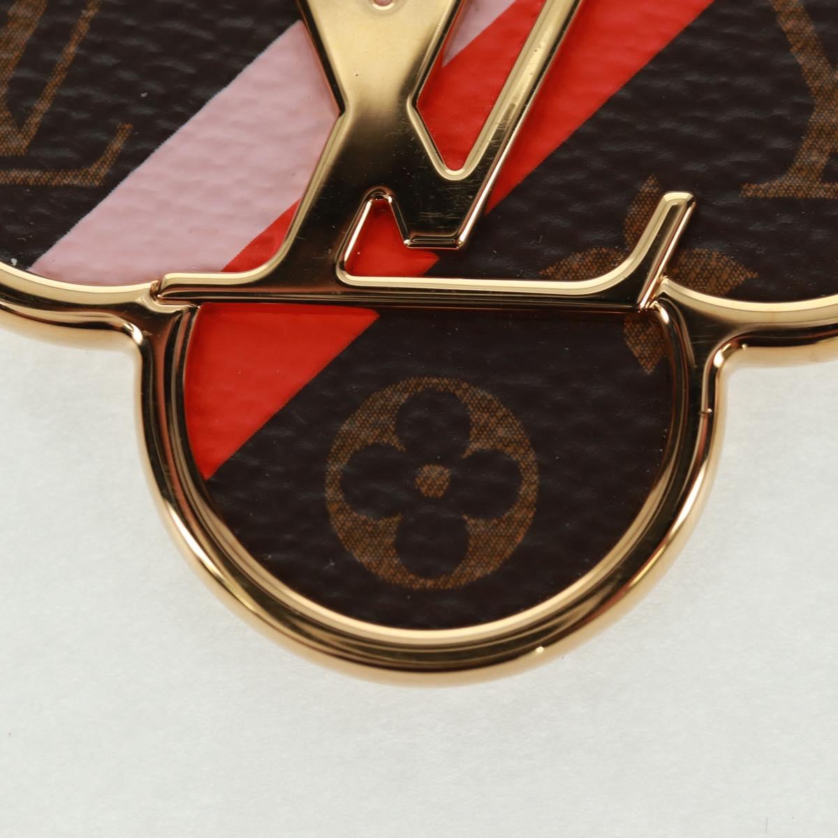 LOUIS VUITTON Porte Cles Into The Flower Key Holder Gold M69406 LV Auth 168398M