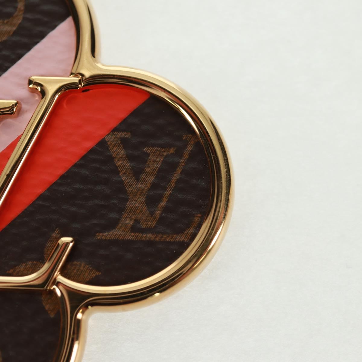 LOUIS VUITTON Porte Cles Into The Flower Key Holder Gold M69406 LV Auth 168398M
