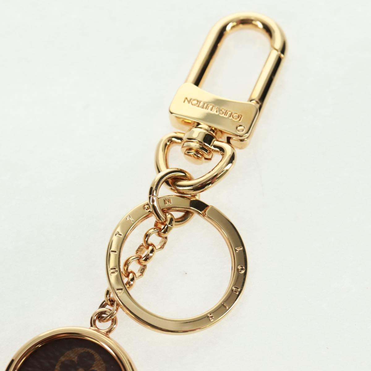 LOUIS VUITTON Porte Cles Into The Flower Key Holder Gold M69406 LV Auth 168398M