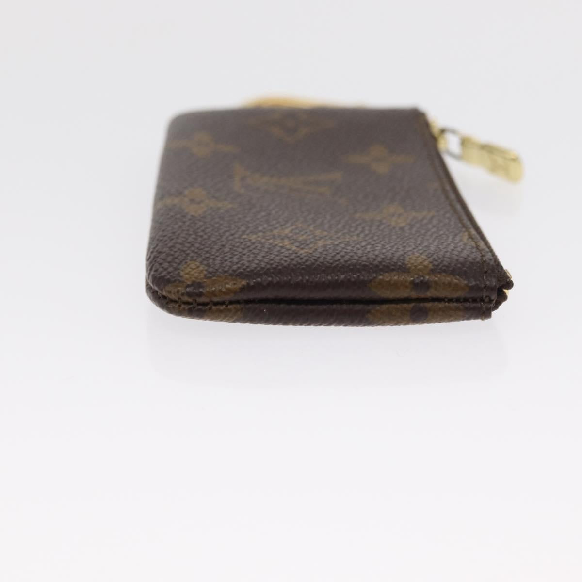 LOUIS VUITTON Monogram Pochette Cles Coin Purse M60033 LV Auth 168399