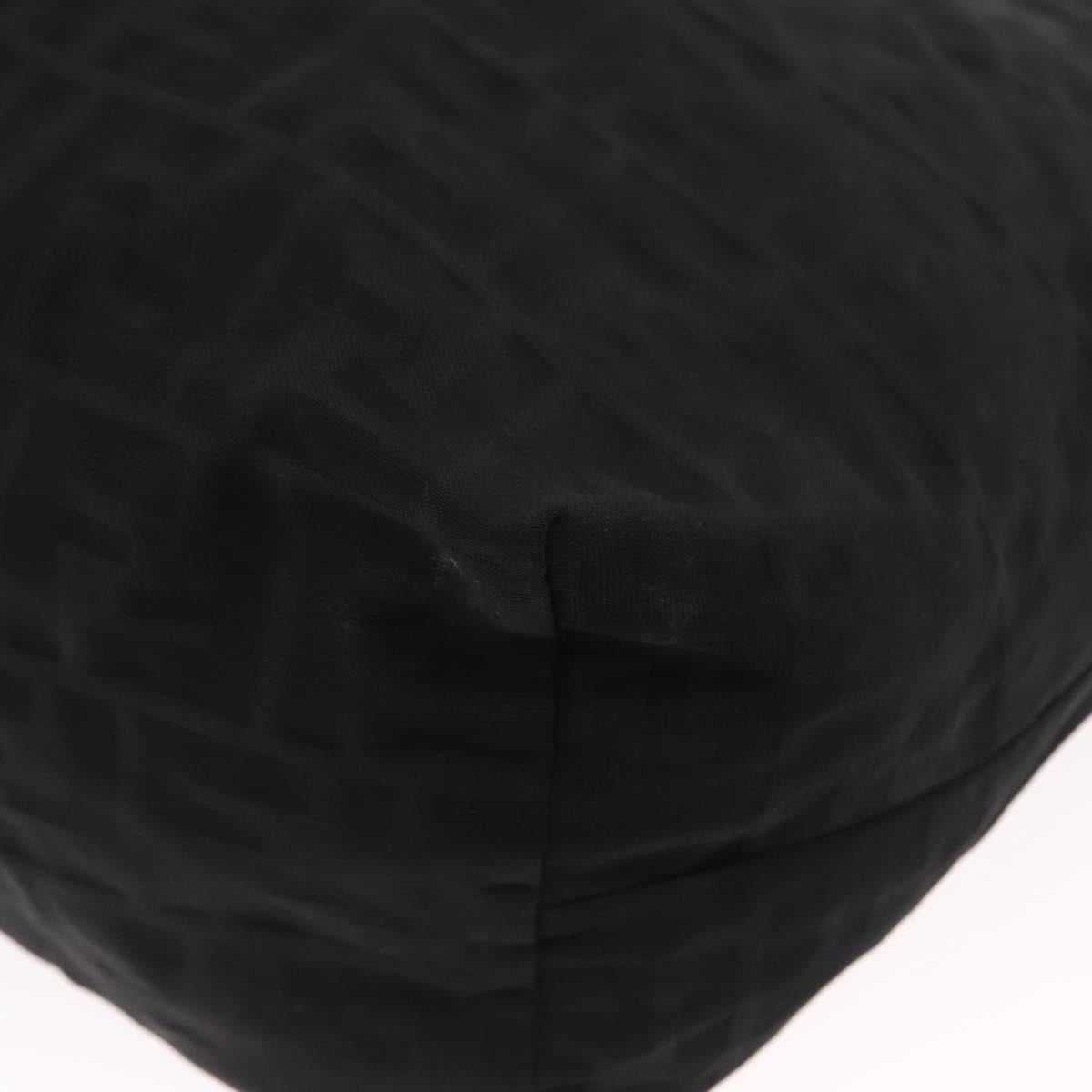 FENDI Zucca Canvas Tote Bag Black Auth 168423