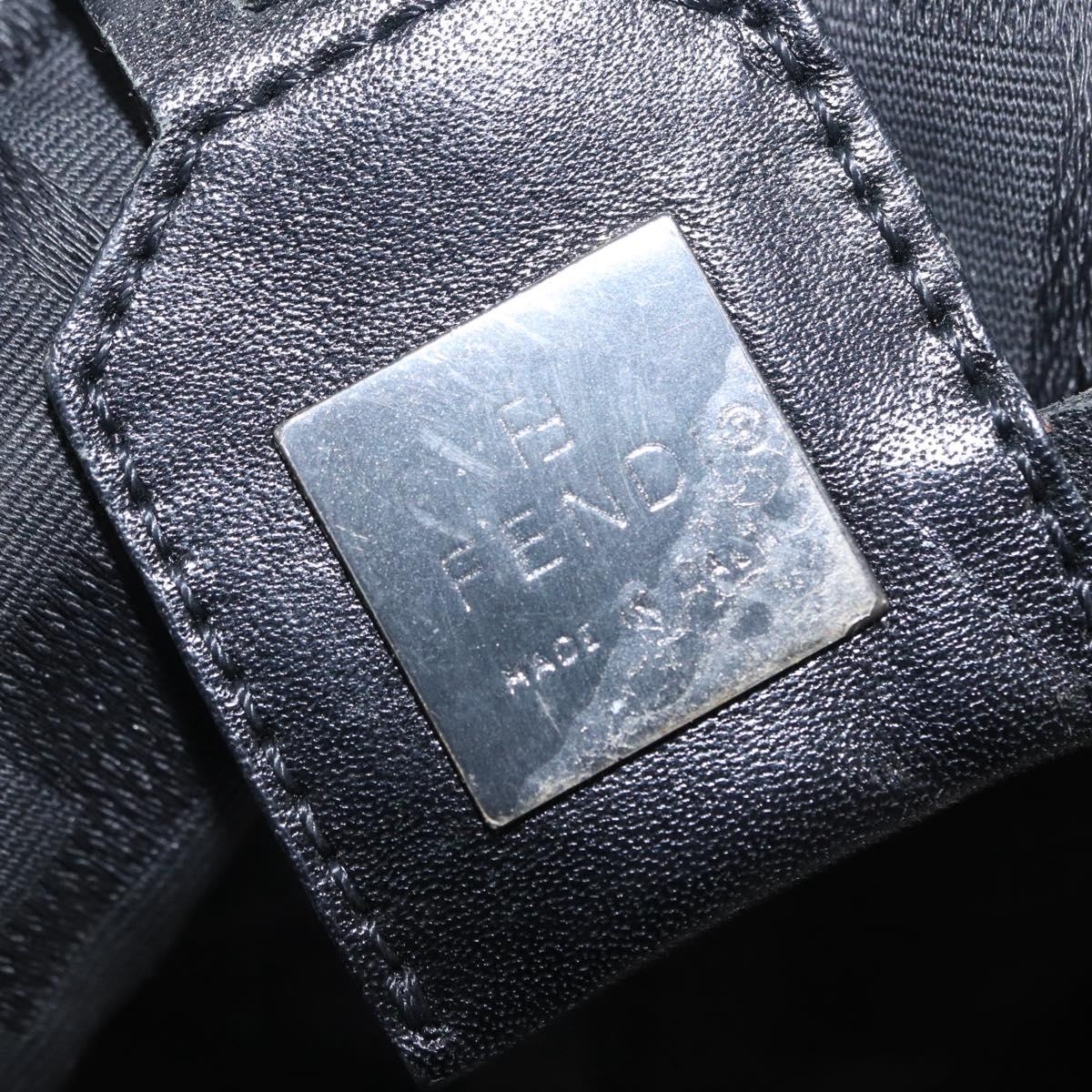 FENDI Zucca Canvas Tote Bag Black Auth 168423