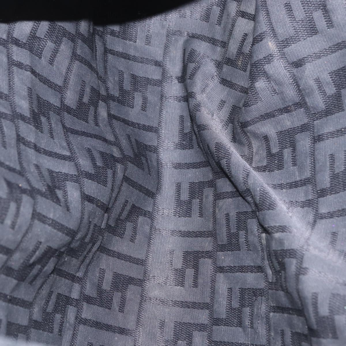 FENDI Zucca Canvas Tote Bag Black Auth 168423