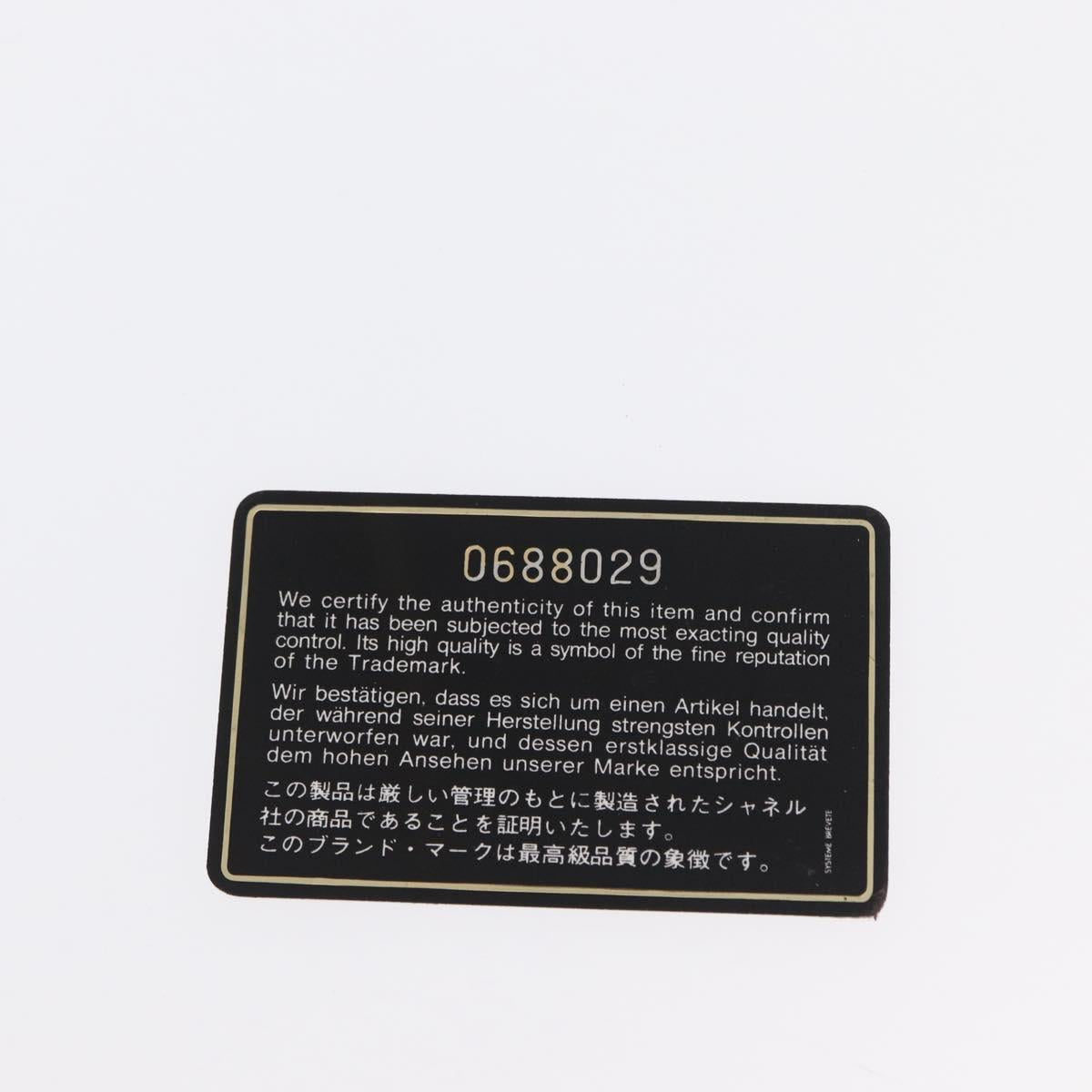 CHANEL Half Moon Chain Shoulder Bag Lamb Skin Black Gold CC Auth 168431