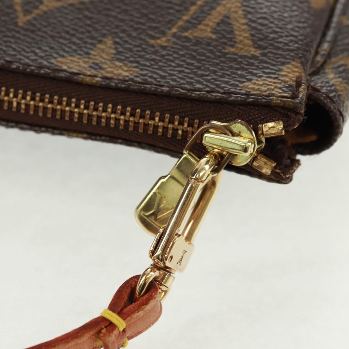 LOUIS VUITTON Monogram Pochette Accessoires Pouch M51980 LV Auth 168445