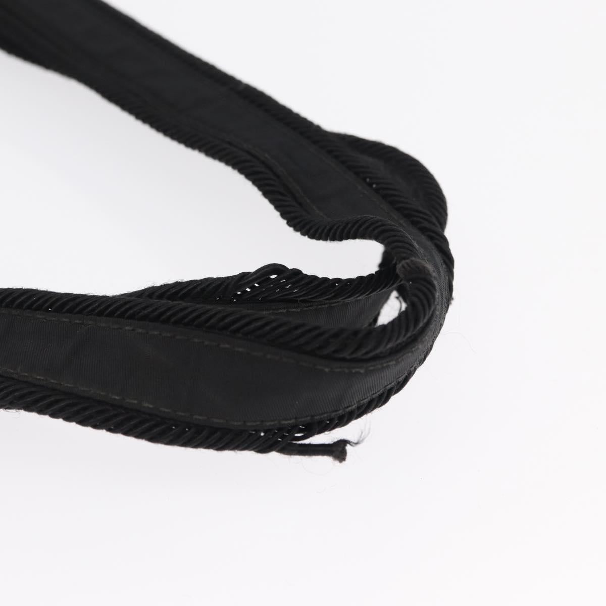 PRADA Tote Bag Nylon Black Auth 168460